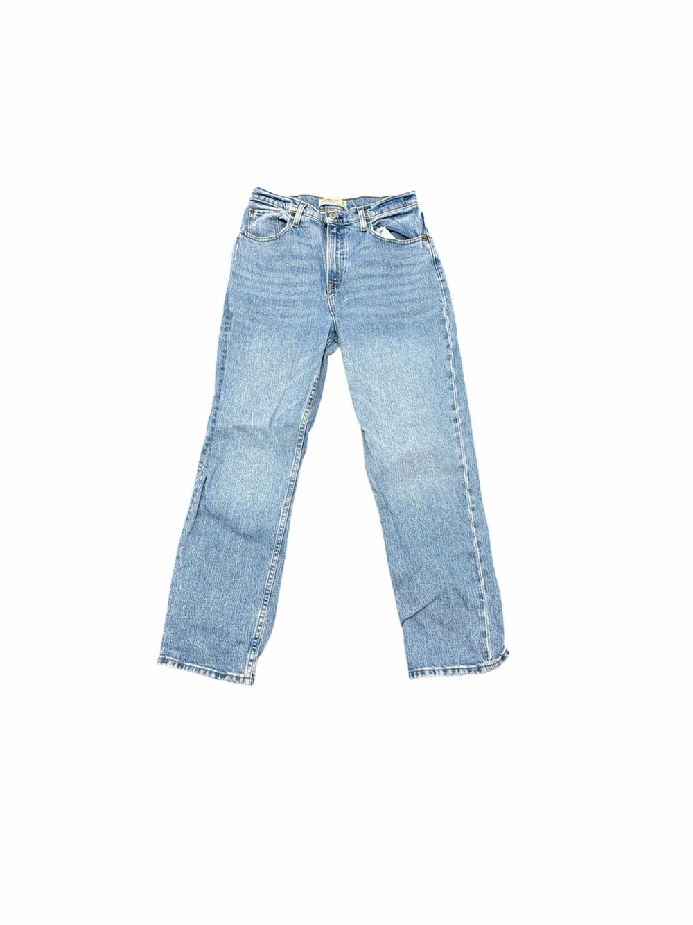 Abercrombie & Fitch 90’s straight ultra high rise medium wash jeans
